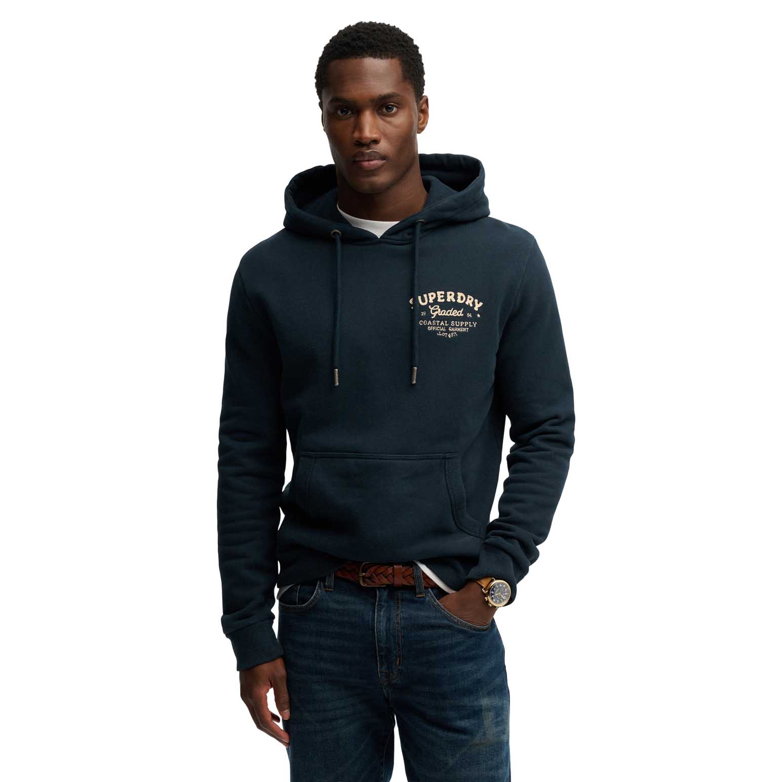 Superdry Lo-Fi Dockside Emblem Hood